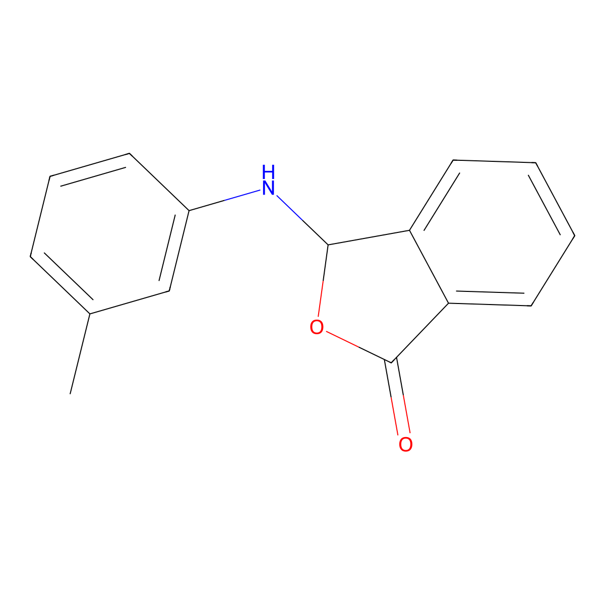 3-(m-tolylamino)isobenzofuran-1(3H)-one molecular structure, CAS 252957-97-4