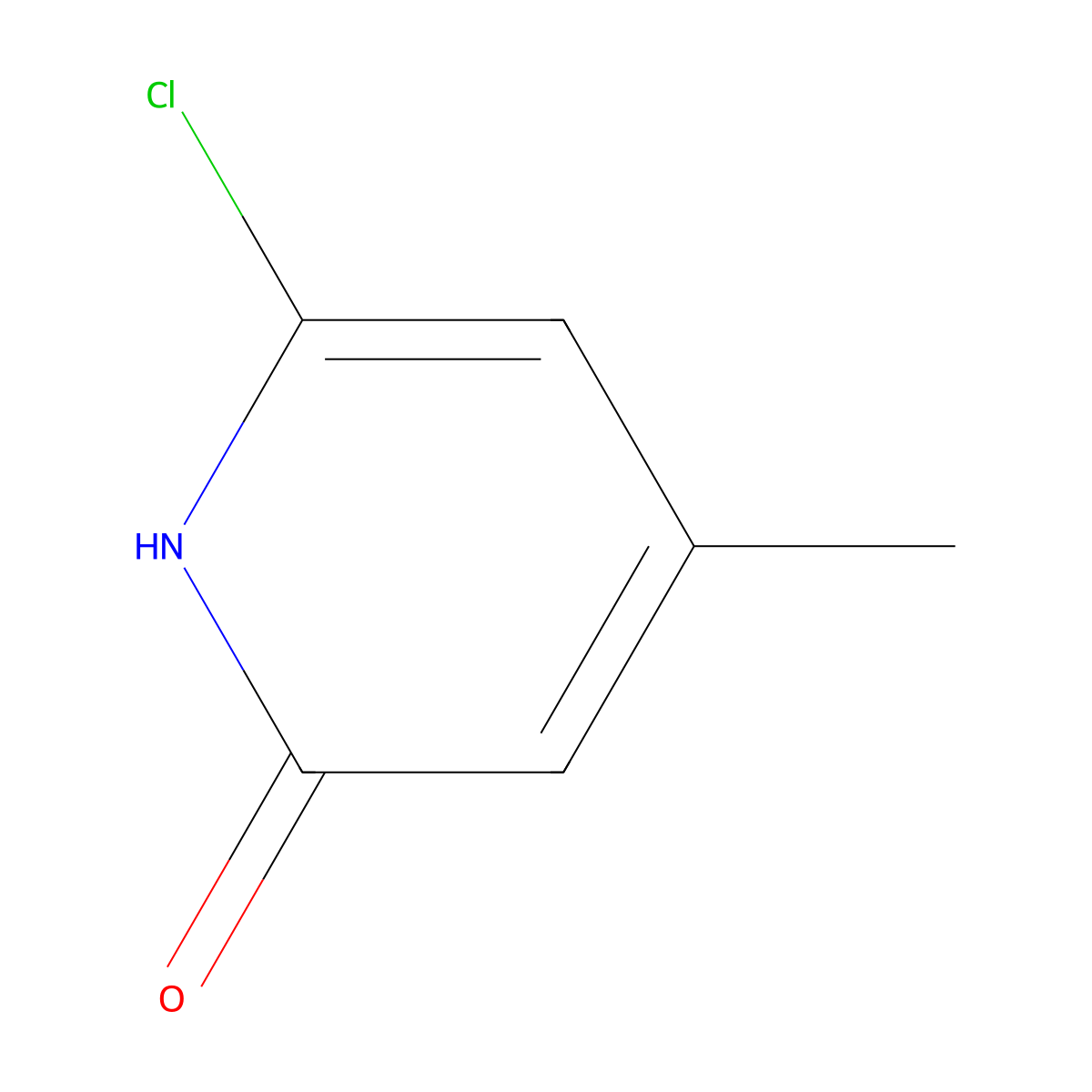 6-Chloro-4-methylpyridin-2-OL molecular structure, CAS 25297-47-6
