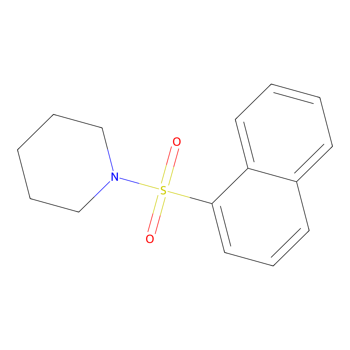 1-(1-Naphthylsulfonyl)piperidine molecular structure, CAS 252985-50-5