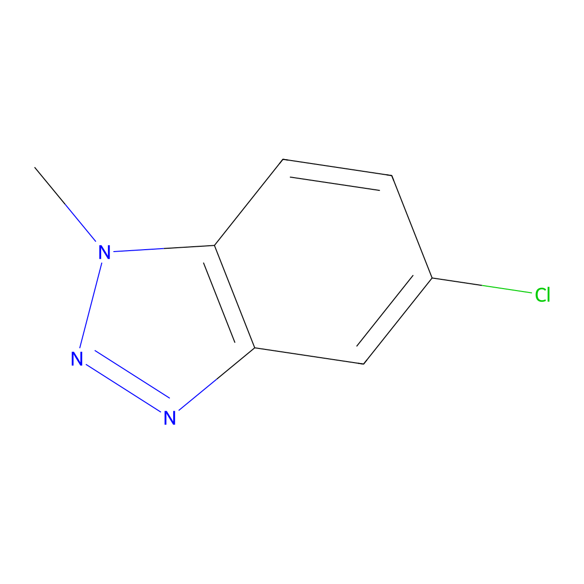 5-Chloro-1-methyl-1H-benzotriazole molecular structure, CAS 25299-32-5