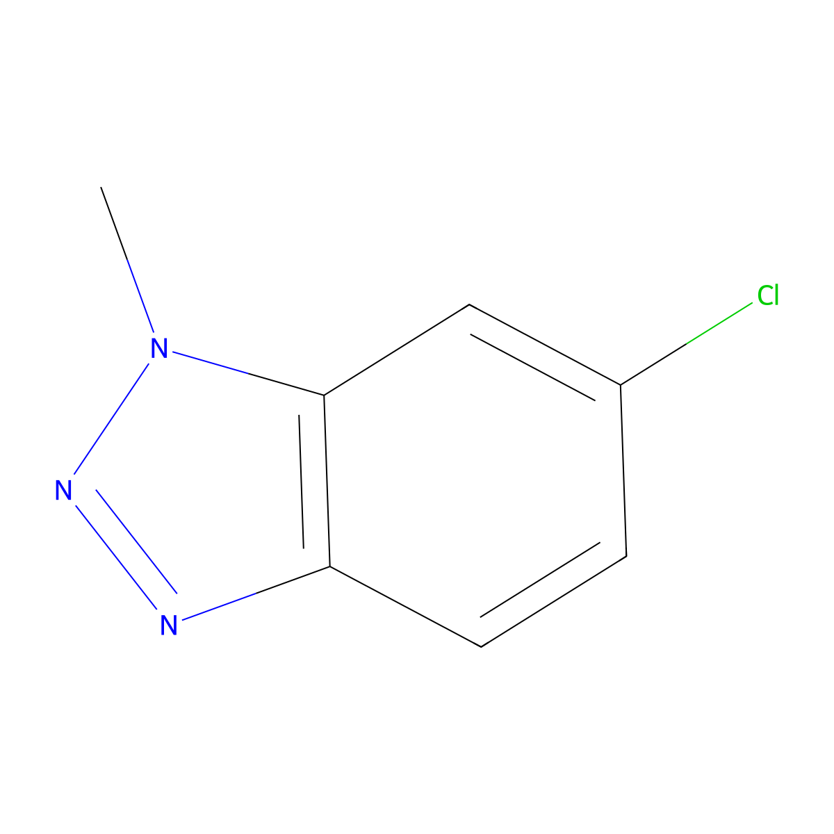 6-Chloro-1-methyl-1H-benzo[d][1,2,3]triazole molecular structure, CAS 25299-33-6