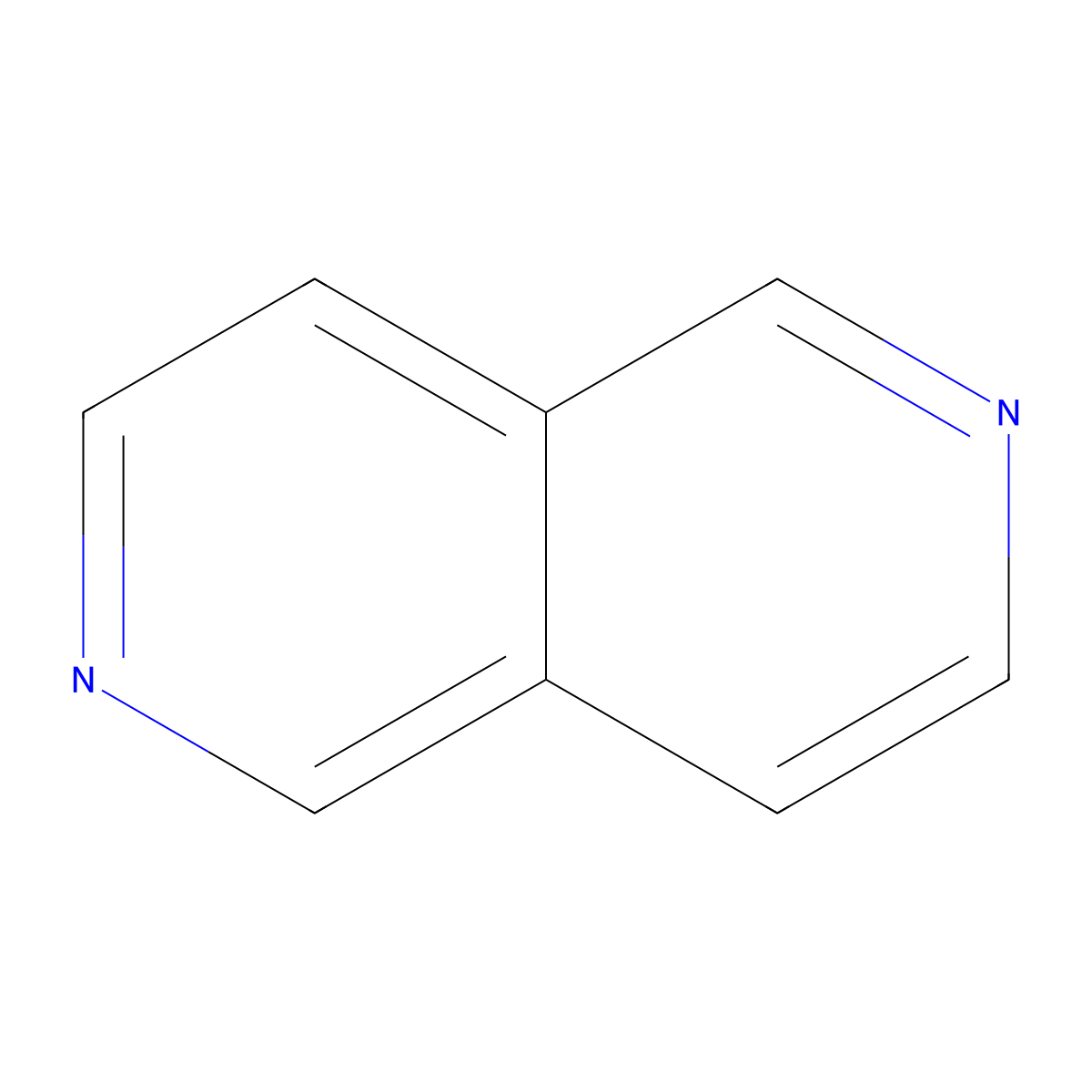 2,6-Naphthyridine molecular structure, CAS 253-50-9