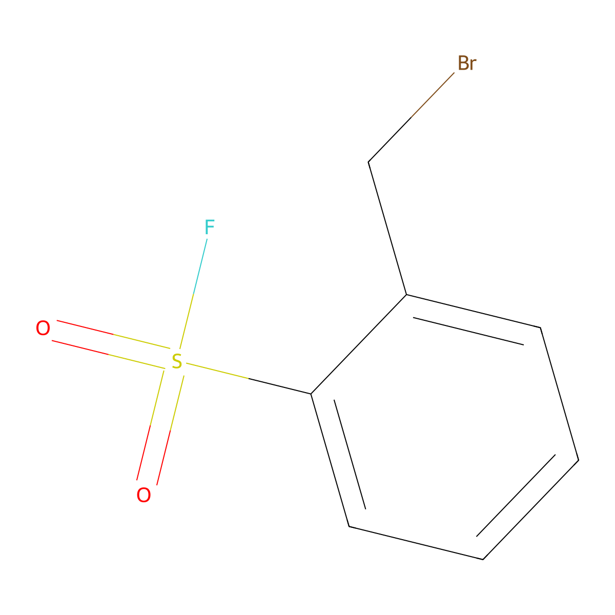 2-(Bromomethyl)benzenesulfonyl fluoride molecular structure, CAS 25300-29-2