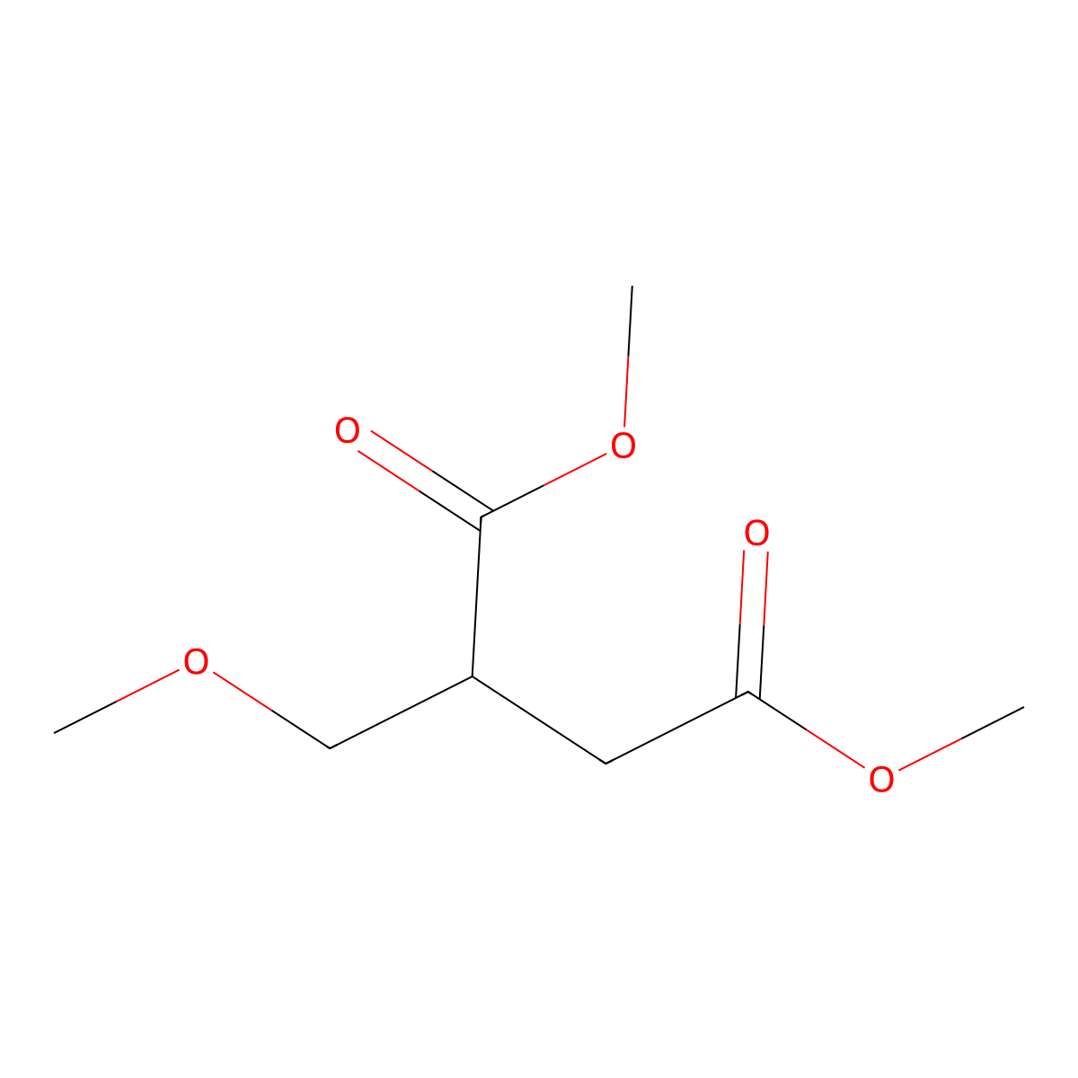 Dimethyl (methoxymethyl)succinate molecular structure, CAS 25306-99-4