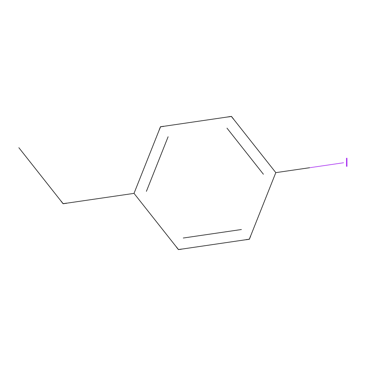 1-Ethyl-4-iodobenzene molecular structure, CAS 25309-64-2