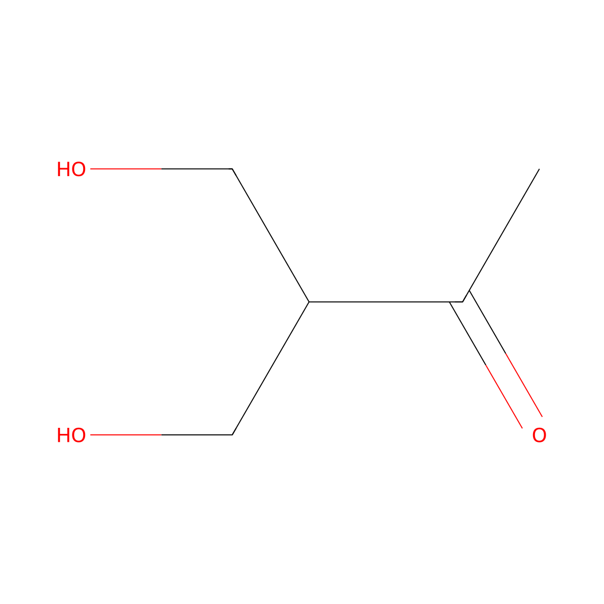 4-Hydroxy-3-hydroxymethyl-2-butanone molecular structure, CAS 2531-70-6