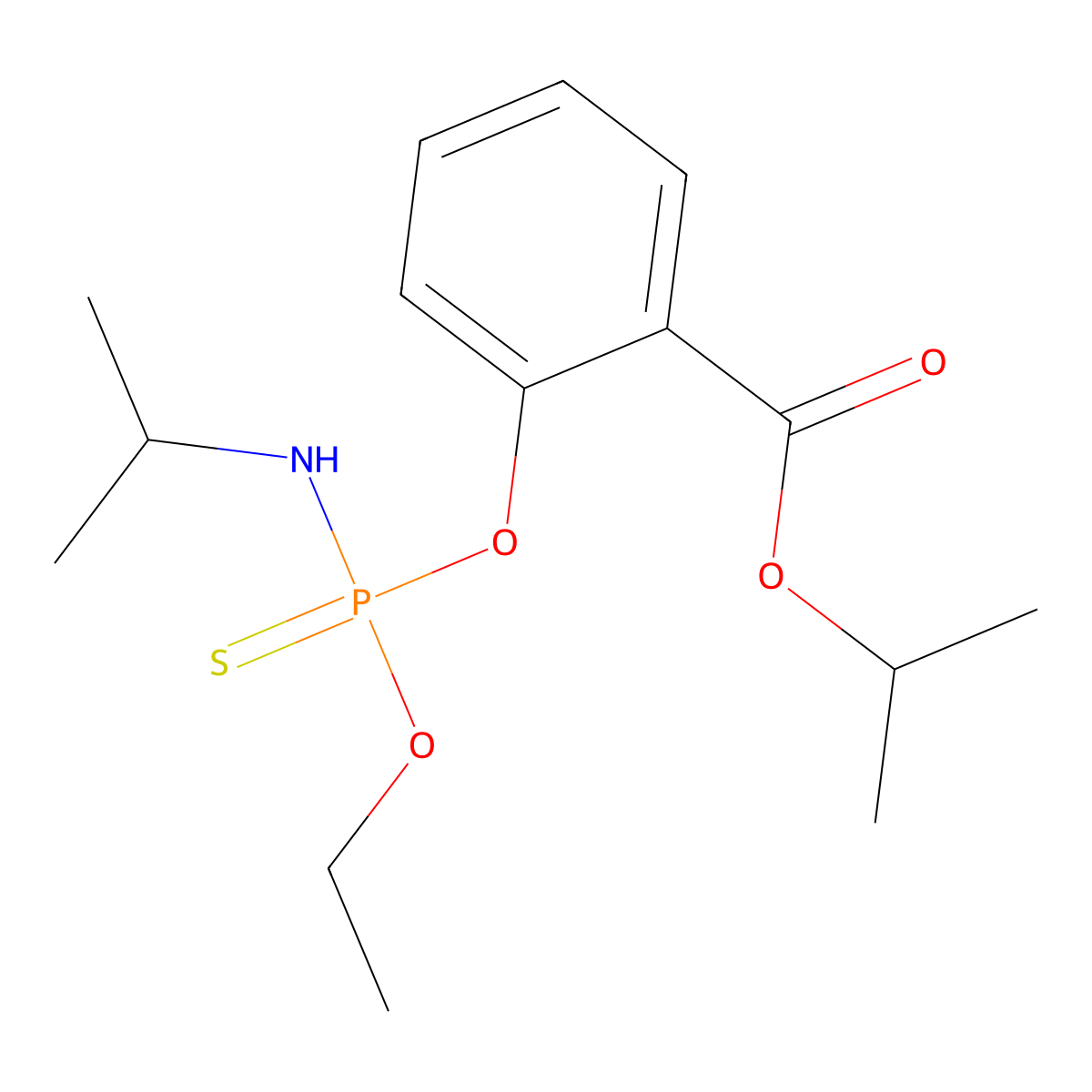 Isofenphos molecular structure, CAS 25311-71-1