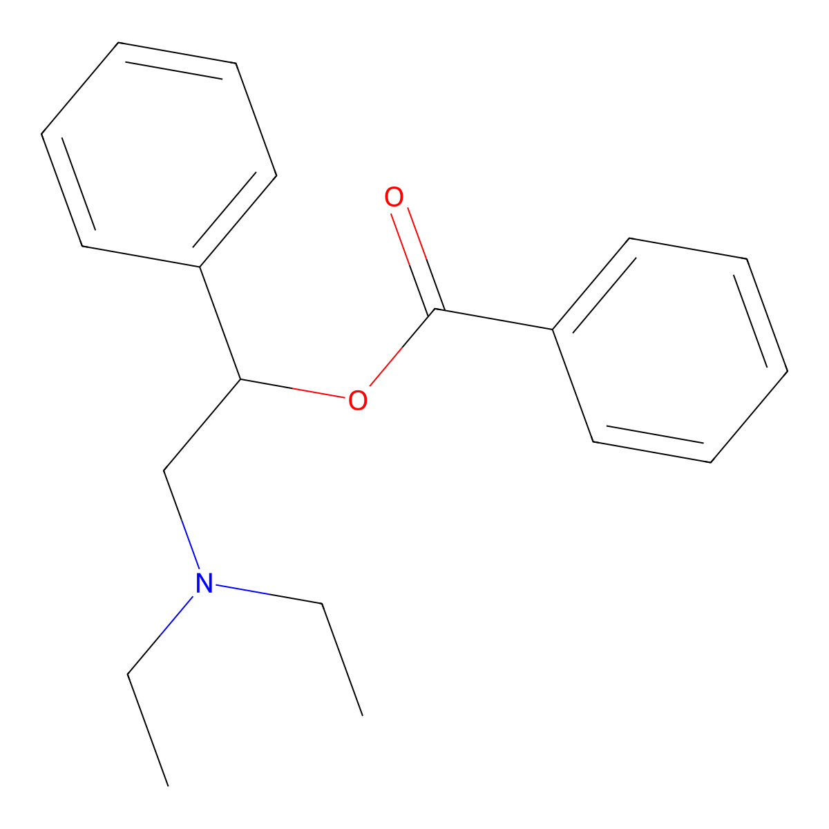 Elucaine molecular structure, CAS 25314-87-8