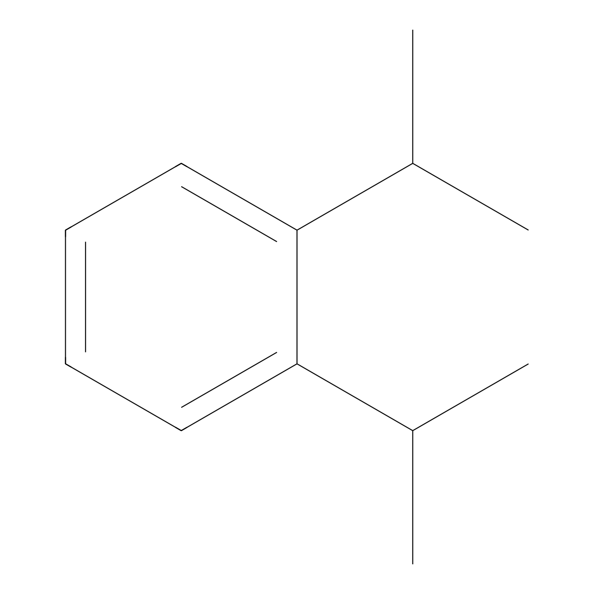 Bis(1-methylethyl)benzene molecular structure, CAS 25321-09-9