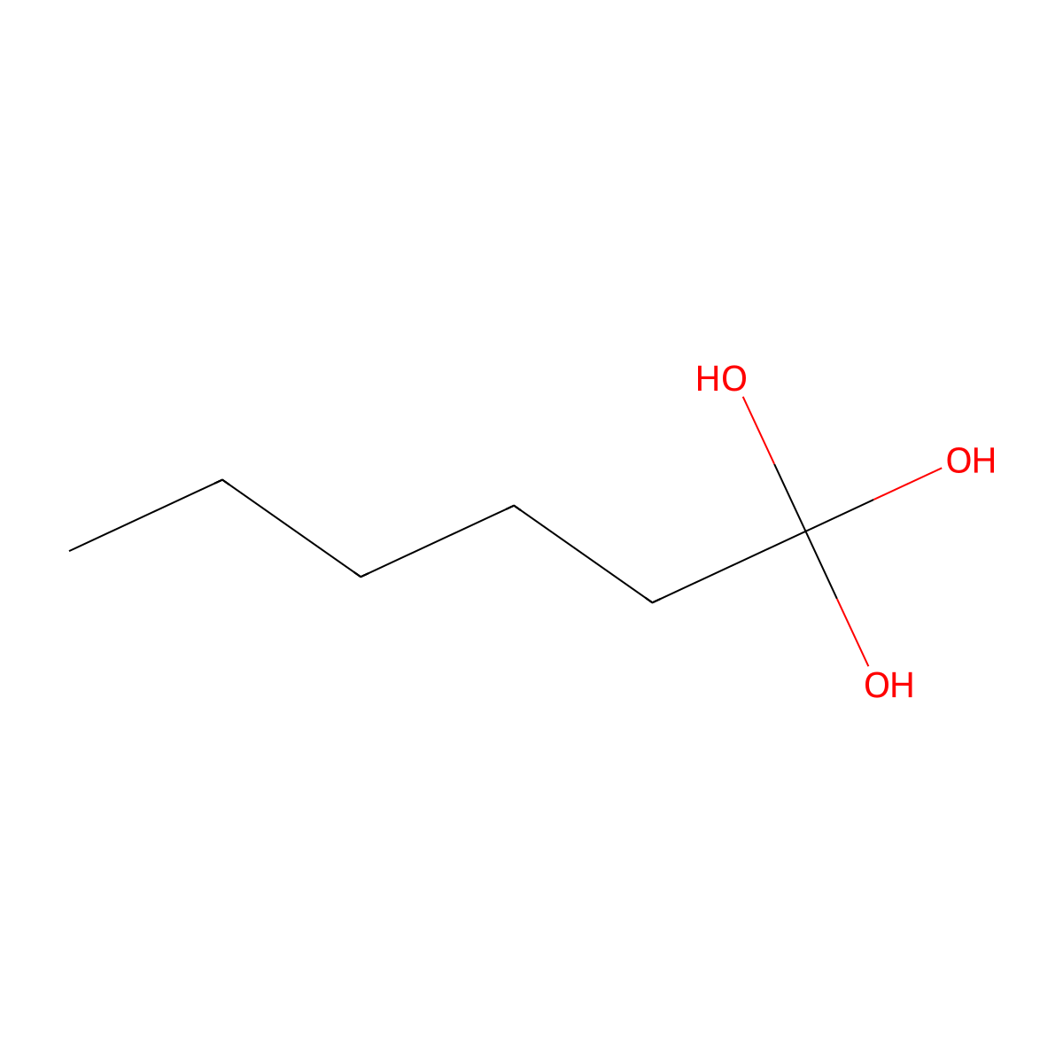 Hexanetriol molecular structure, CAS 25323-24-4