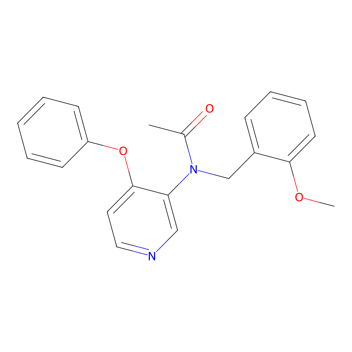 N-(2-methoxybenzyl)-N-(4-phenoxypyridin-3-yl)acetamide molecular structure, CAS 253307-65-2