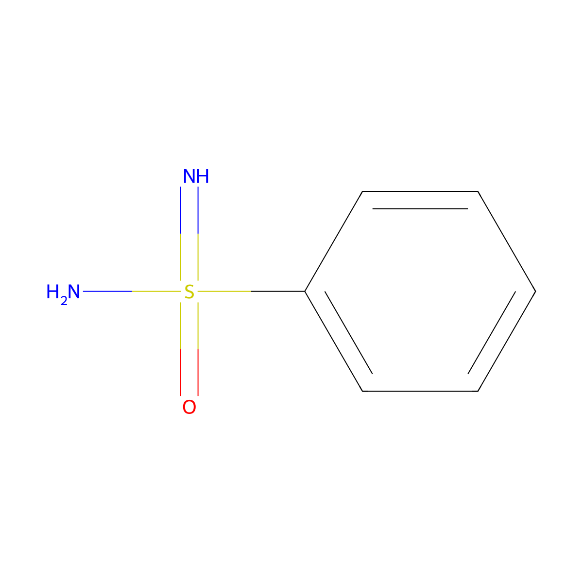Benzenesulfonoimidamide molecular structure, CAS 25331-58-2