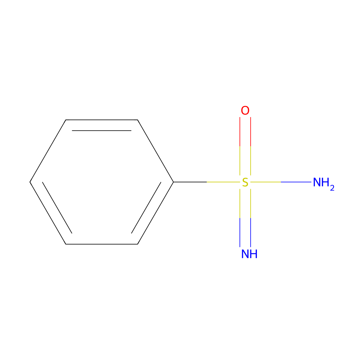 Benzenesulfonoimidamide molecular structure, CAS 25331-58-2