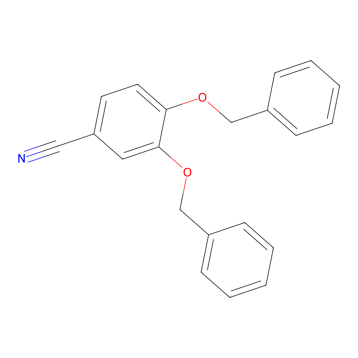 3,4-Bis(benzyloxy)benzonitrile molecular structure, CAS 253336-68-4