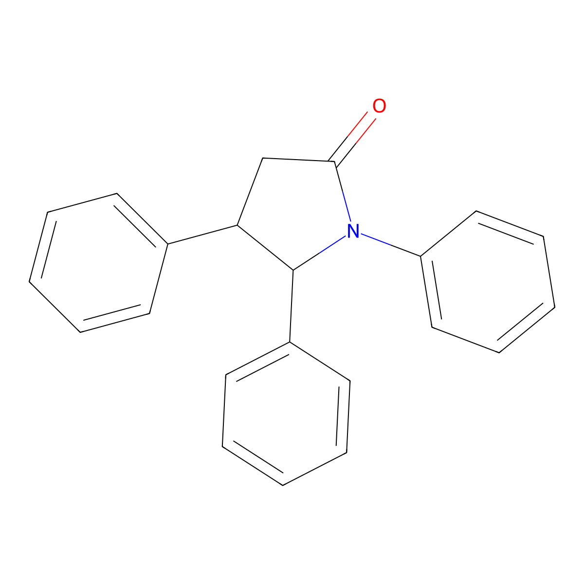 1,4,5-Triphenylpyrrolidin-2-one molecular structure, CAS 253429-95-7