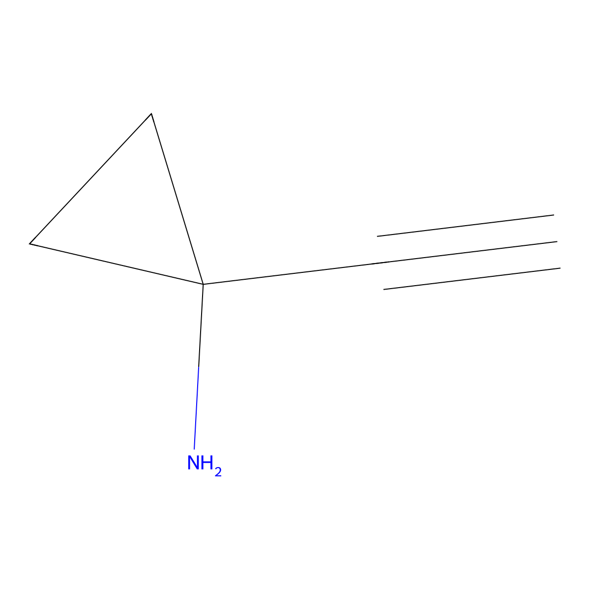 1-Ethynylcyclopropan-1-amine molecular structure, CAS 253435-41-5