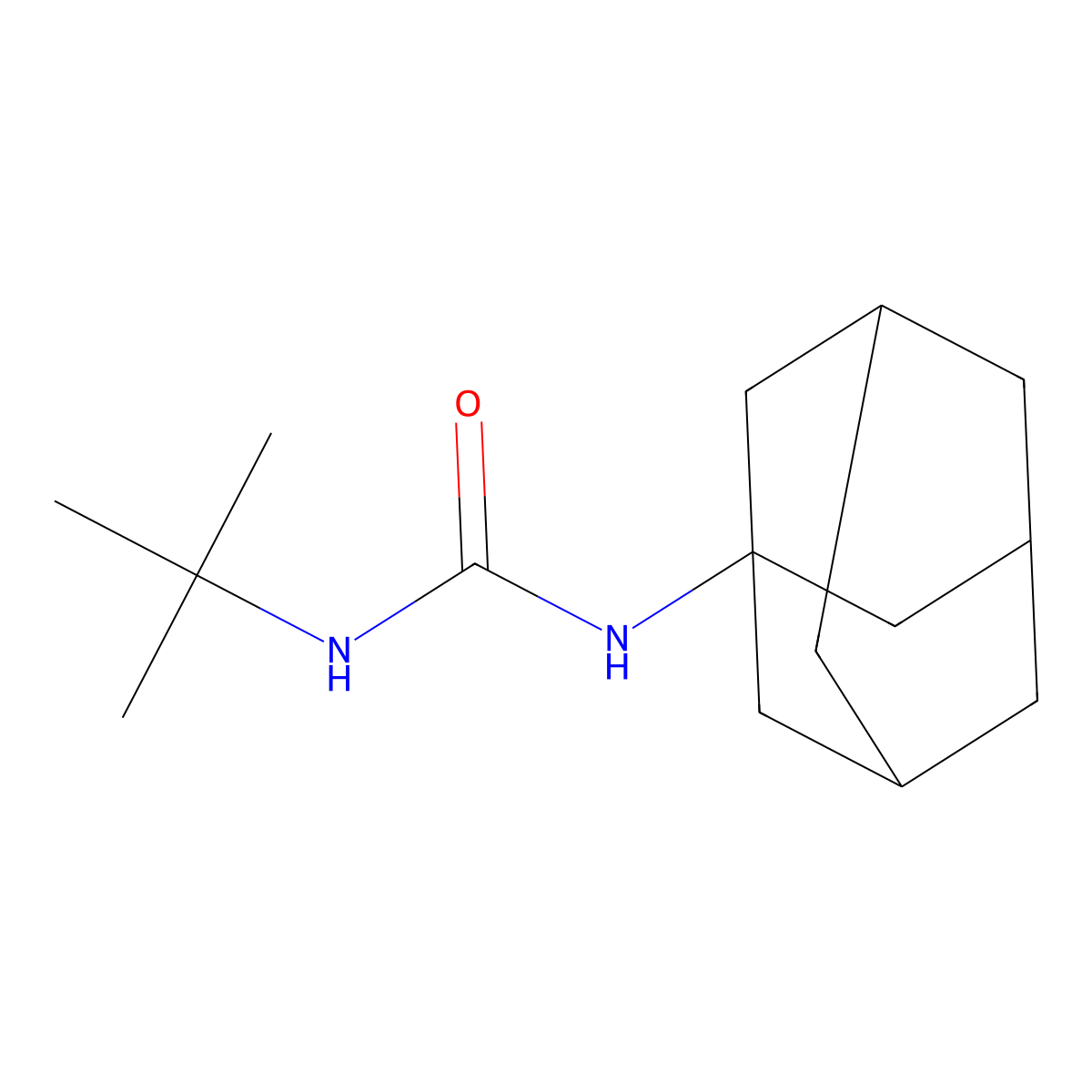 1-(1-Adamantyl)-3-tert-butylurea molecular structure, CAS 25348-10-1
