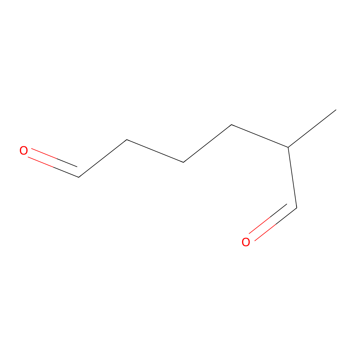 2-Methylhexanedial molecular structure, CAS 25355-33-3