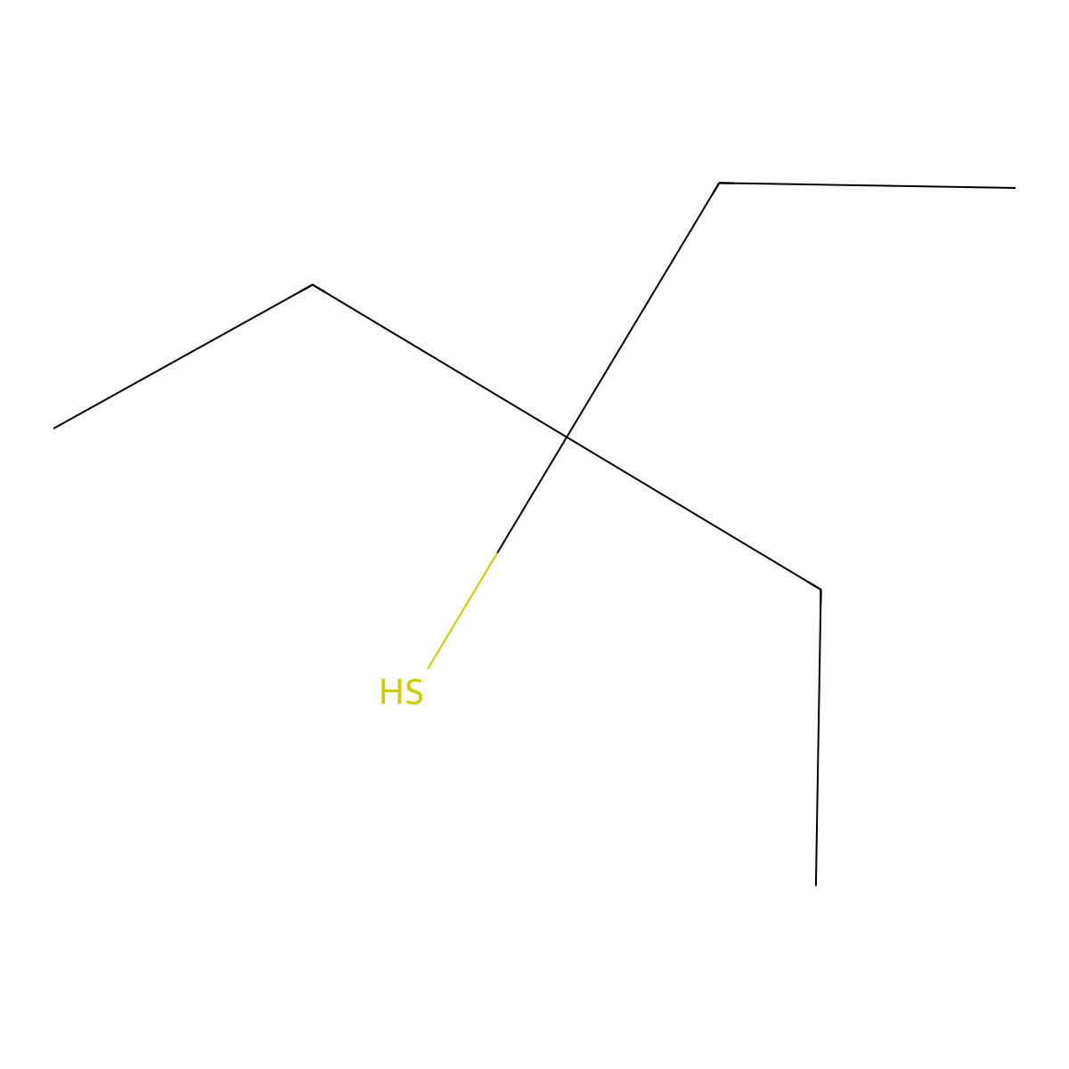 3-Ethylpentane-3-thiol molecular structure, CAS 25360-13-8