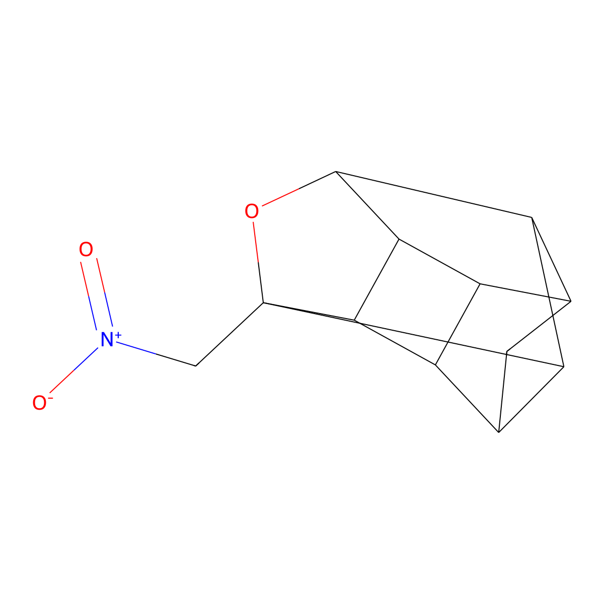 4-(Nitromethyl)-5-oxahexacyclo[5.4.1.0^{2,6}.0^{3,10}.0^{4,8}.0^{9,12}]dodecane molecular structure, CAS 253607-92-0