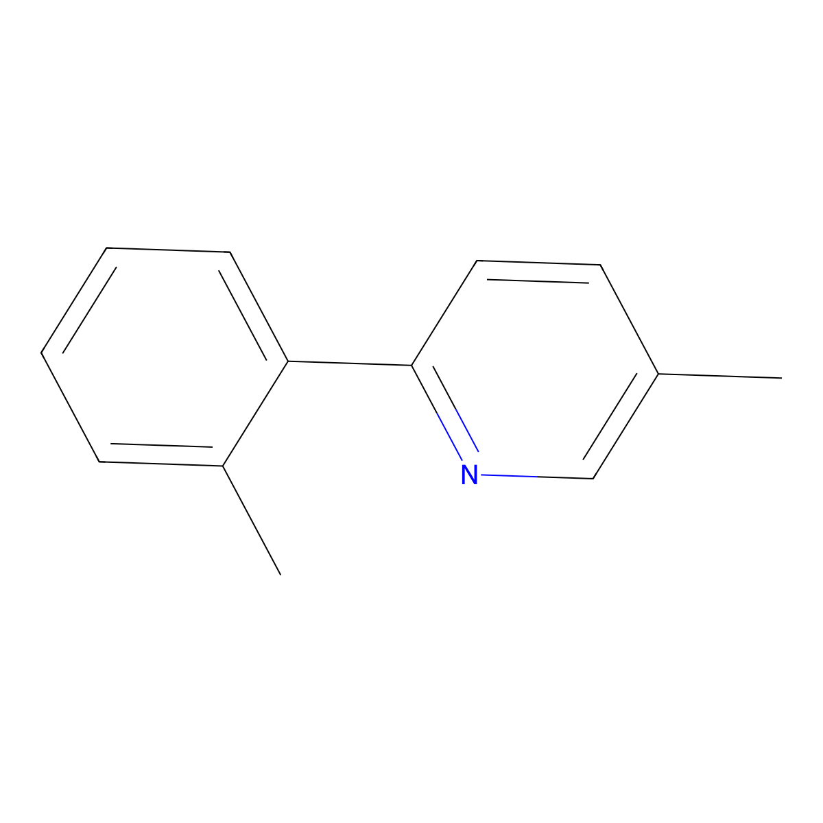 5-Methyl-2-(o-tolyl)pyridine molecular structure, CAS 25363-46-6