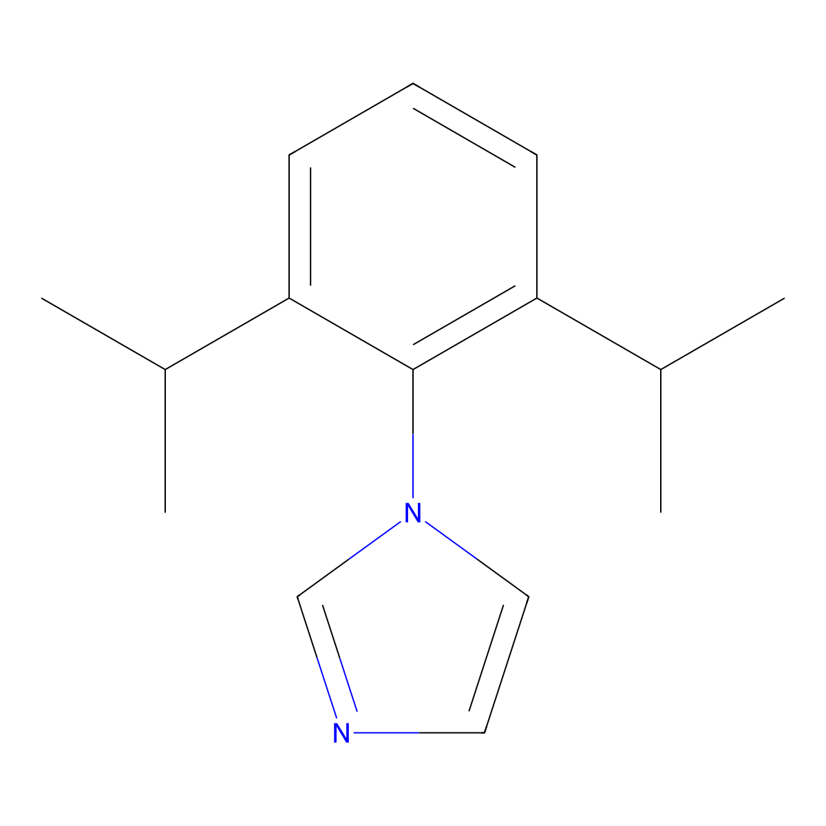 1-(2,6-Diisopropylphenyl)imidazole molecular structure, CAS 25364-47-0