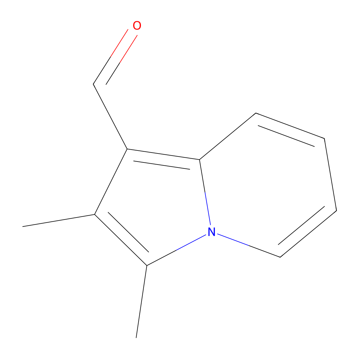 2,3-Dimethylindolizine-1-carbaldehyde molecular structure, CAS 25365-68-8