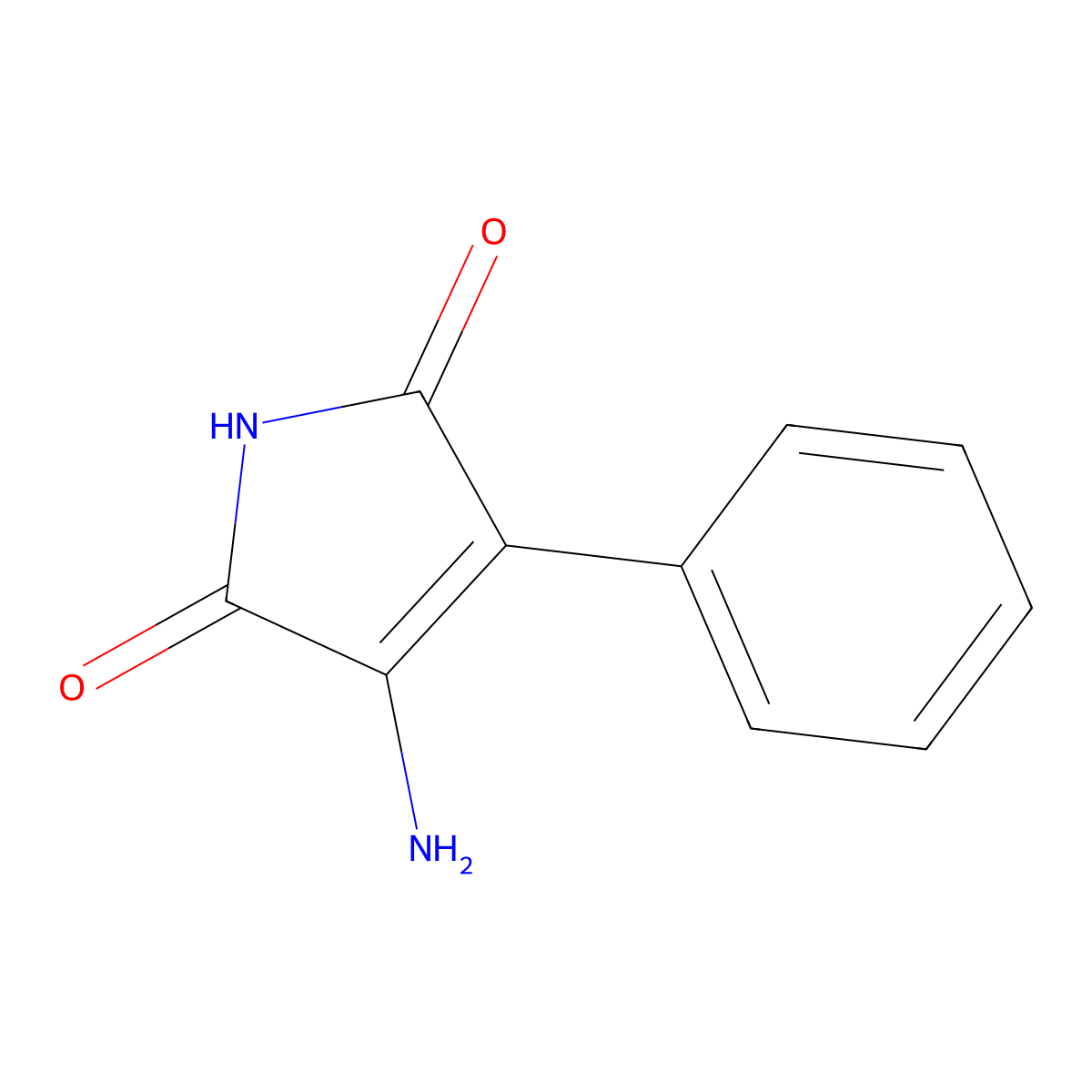 3-amino-4-phenyl-1H-Pyrrole-2,5-dione molecular structure, CAS 253665-01-9