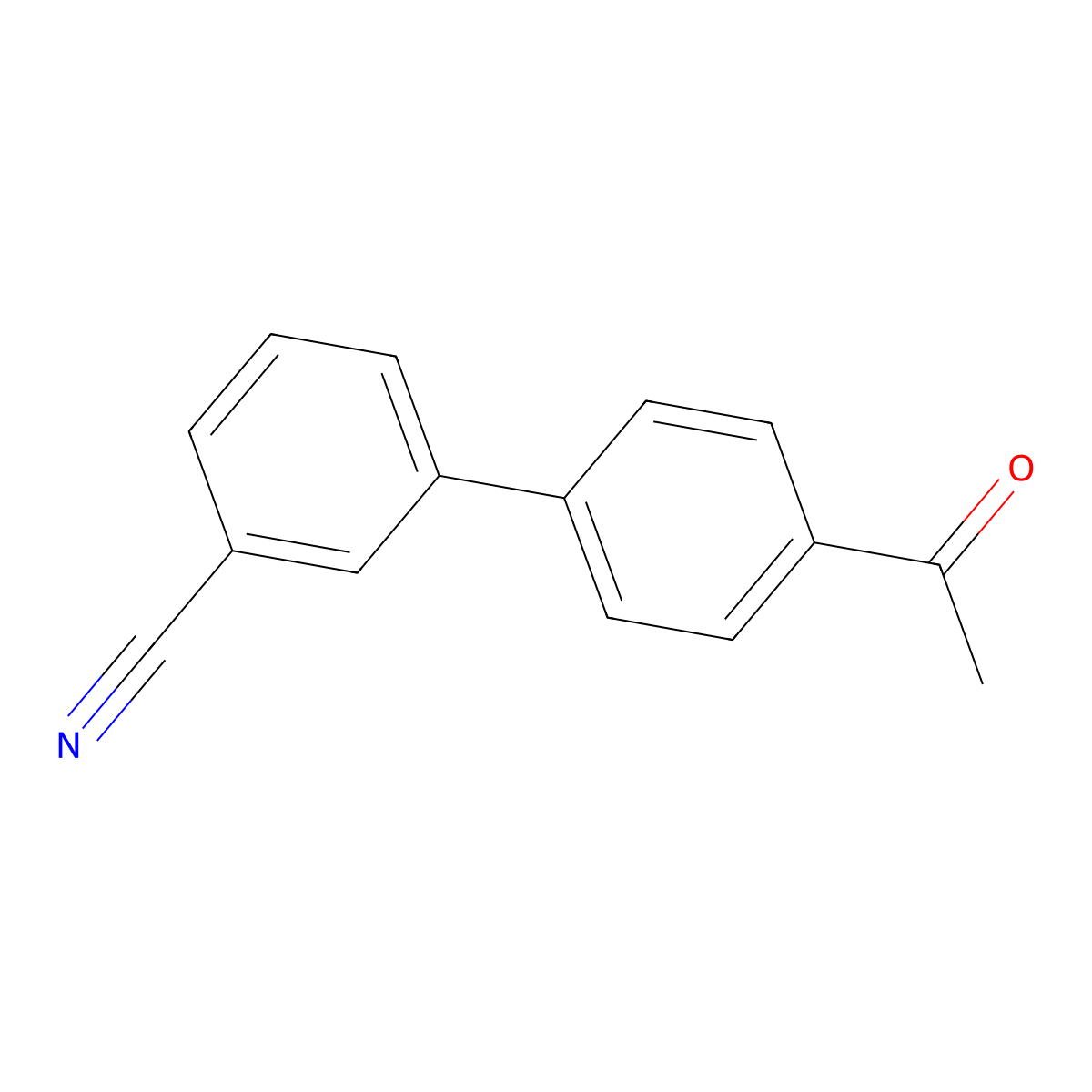3-(4-Acetylphenyl)benzonitrile molecular structure, CAS 253678-90-9