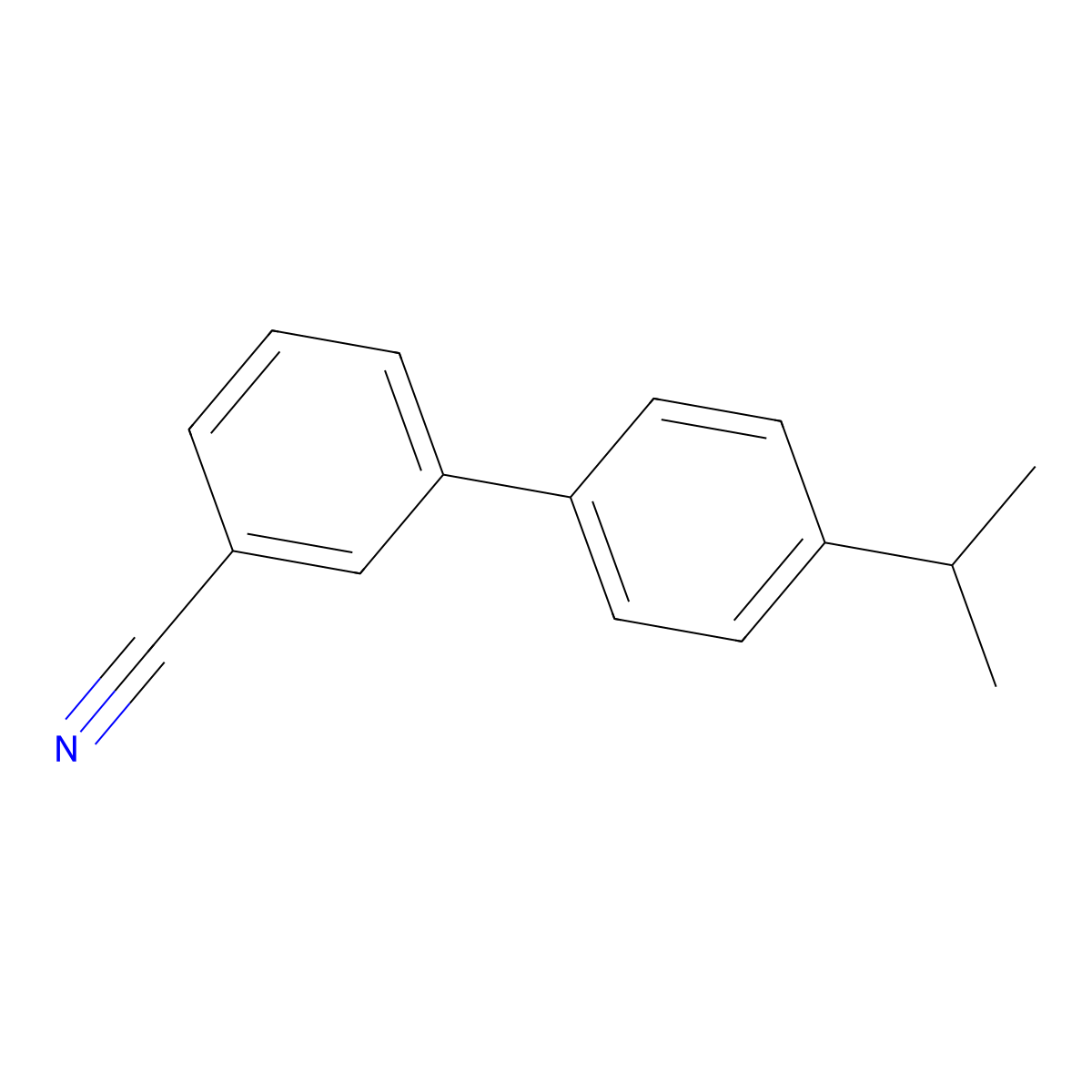 4'-(Propan-2-yl)[1,1'-biphenyl]-3-carbonitrile molecular structure, CAS 253678-94-3