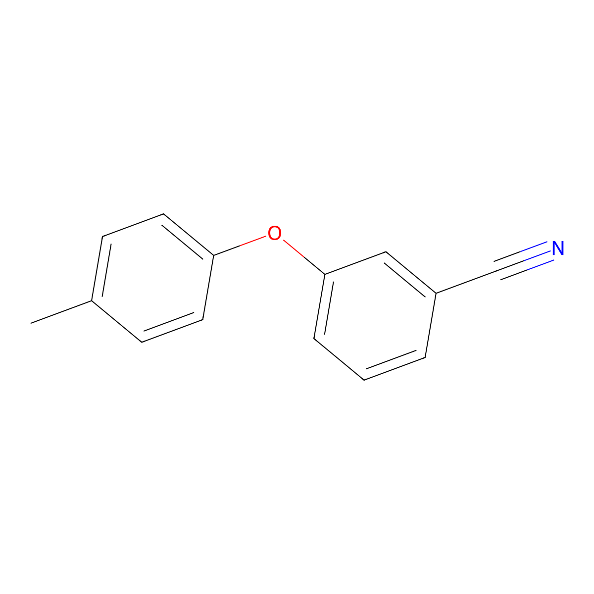 3-(4-Methylphenoxy)benzonitrile molecular structure, CAS 253679-51-5