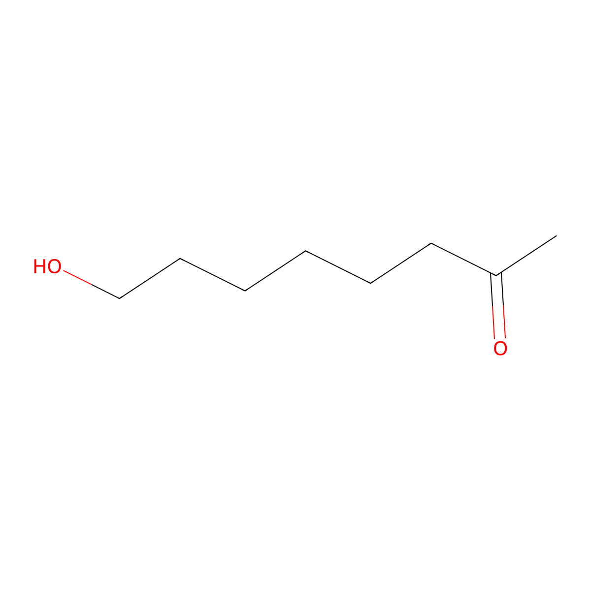 8-Hydroxy-2-octanone molecular structure, CAS 25368-54-1