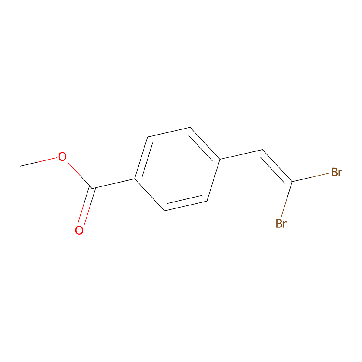 Methyl 4-(2,2-dibromovinyl)benzoate molecular structure, CAS 253684-21-8