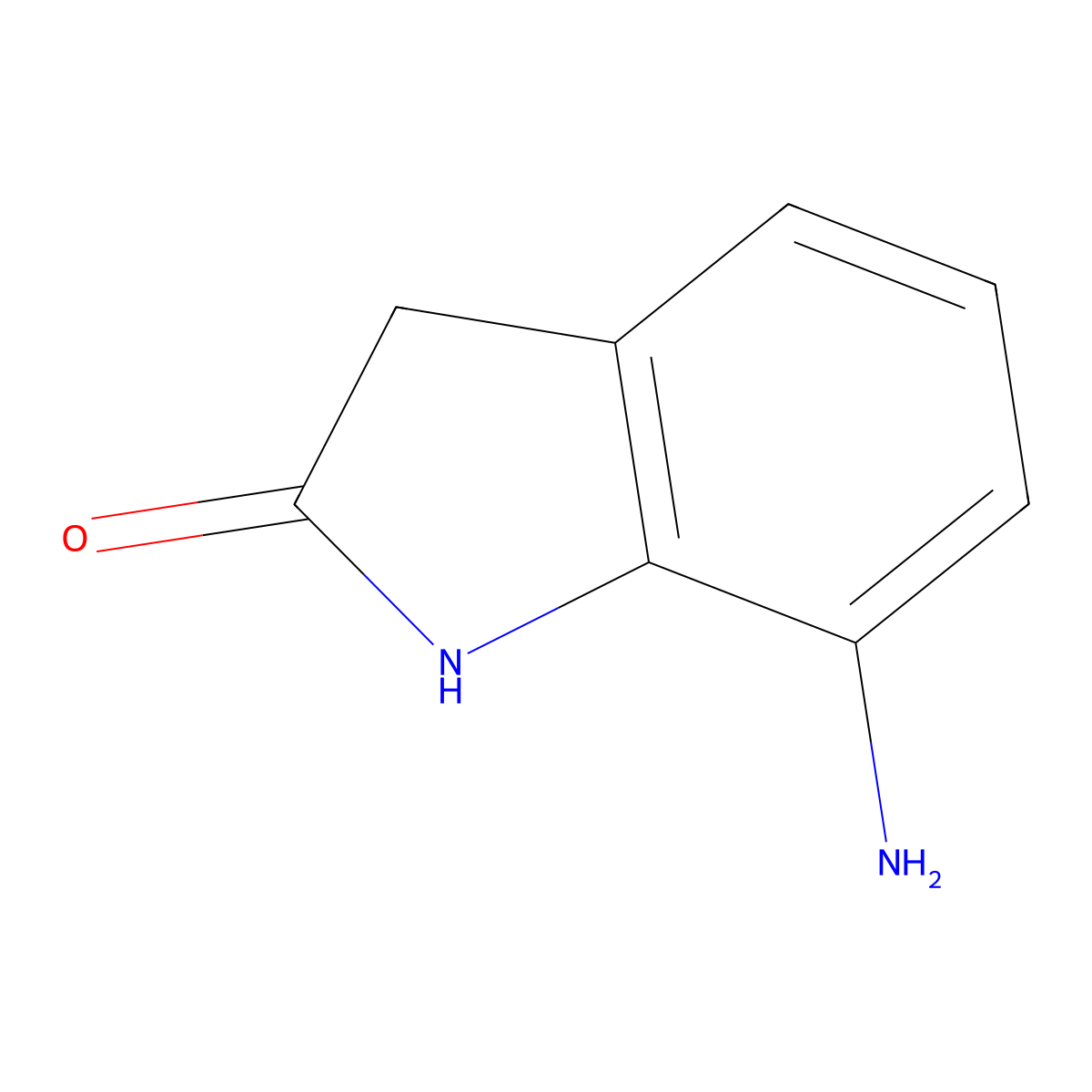 7-Aminoindolin-2-one molecular structure, CAS 25369-32-8