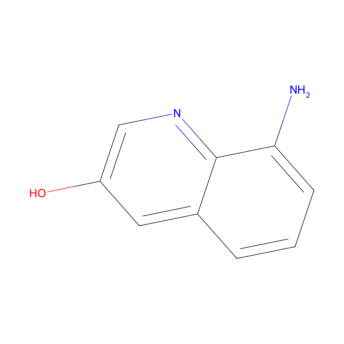 8-Amino-3-quinolinol molecular structure, CAS 25369-38-4