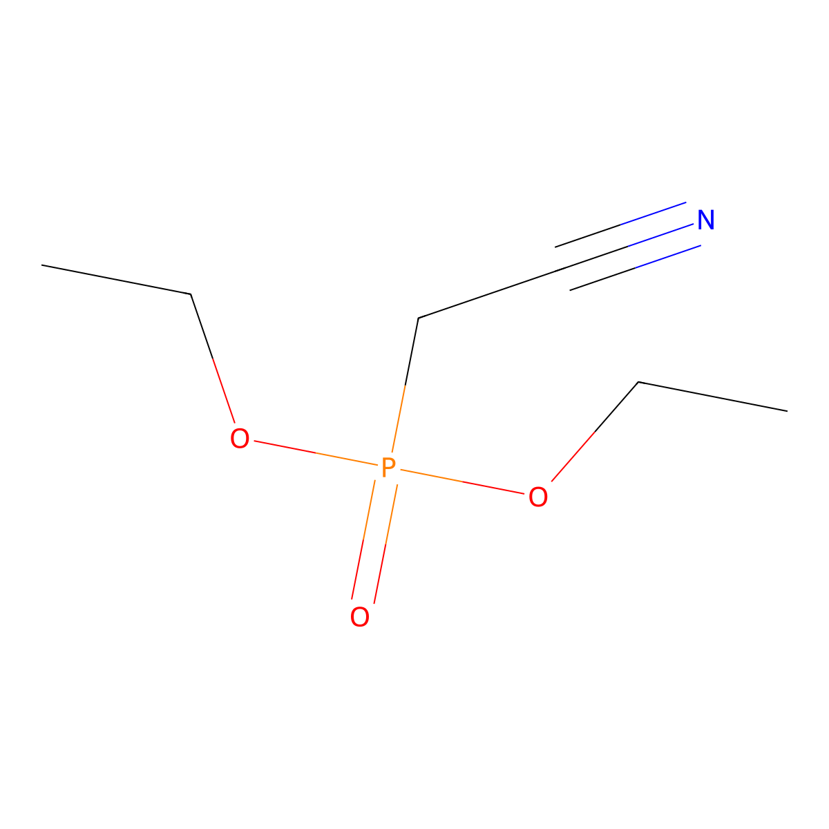 Diethyl (cyanomethyl)phosphonate molecular structure, CAS 2537-48-6