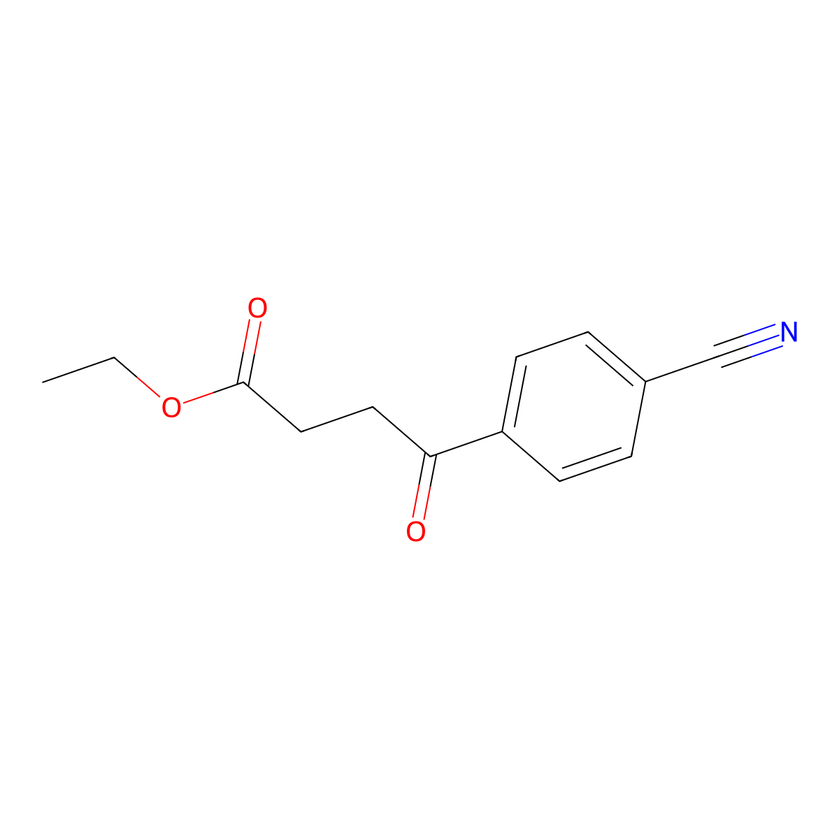Ethyl-4-(4-cyanophenyl)-4-oxobutyrate molecular structure, CAS 25370-40-5