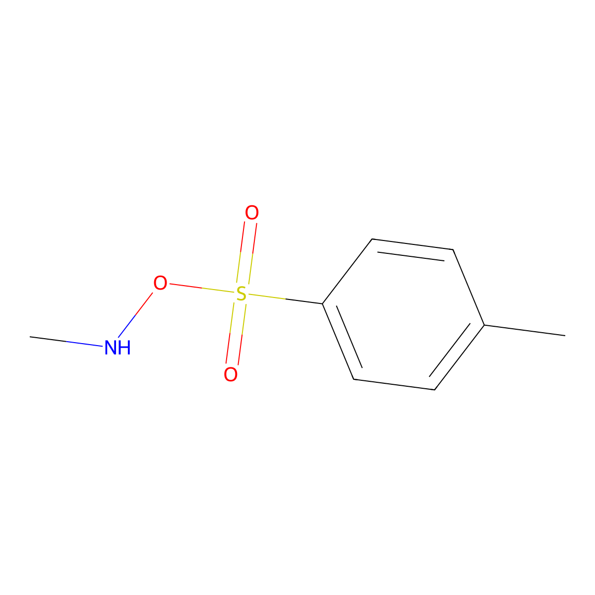 N-methyl-O-tosylhydroxylamine molecular structure, CAS 25370-97-2