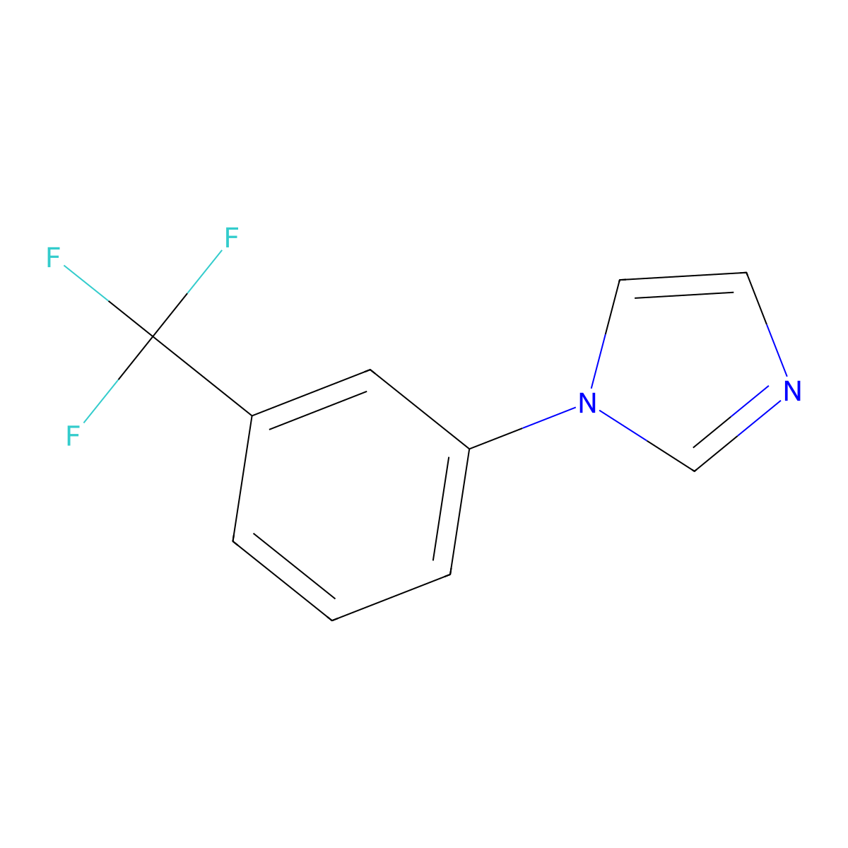 1-(3-Trifluoromethylphenyl)imidazole molecular structure, CAS 25371-97-5