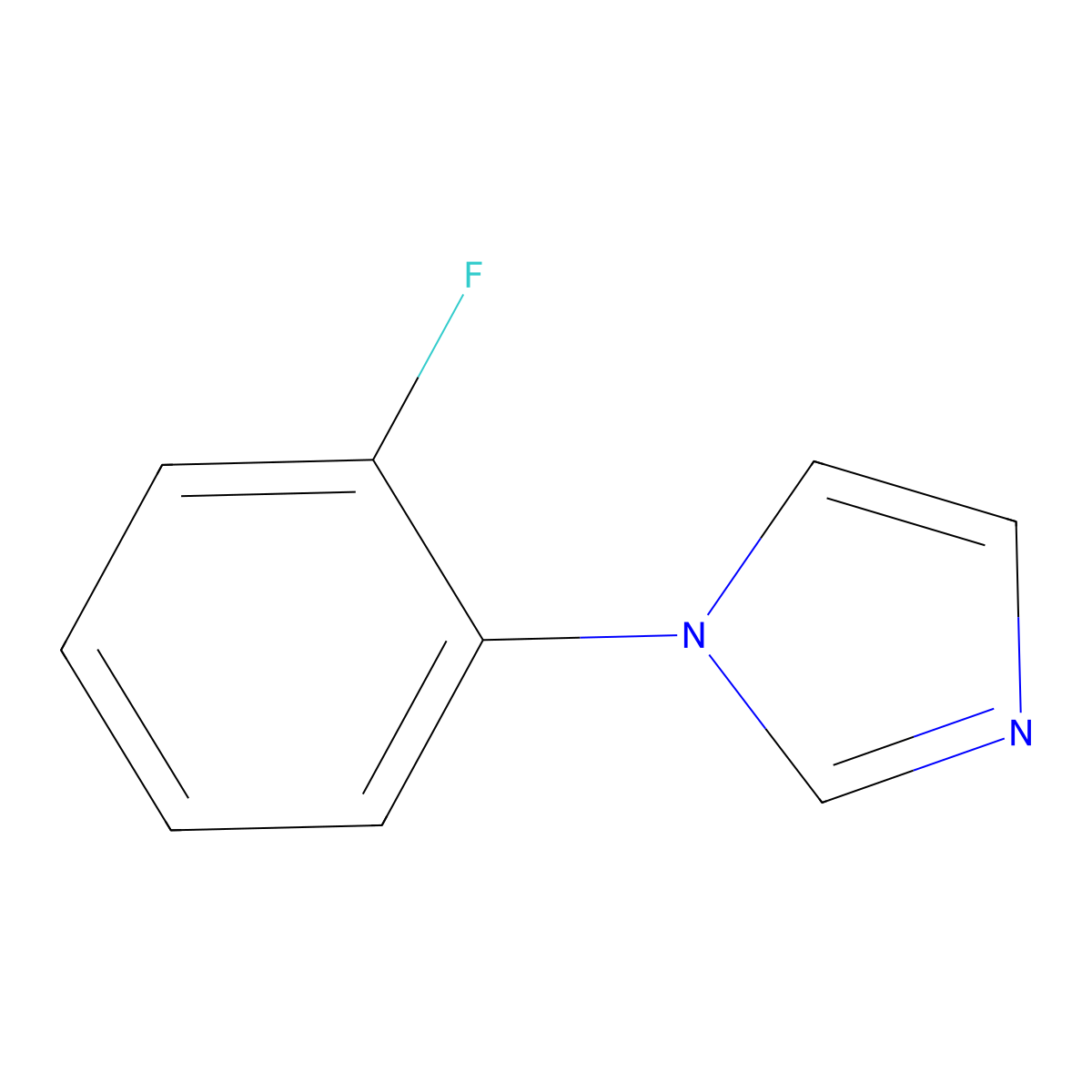 1-(2-Fluorophenyl)-1H-imidazole molecular structure, CAS 25372-04-7