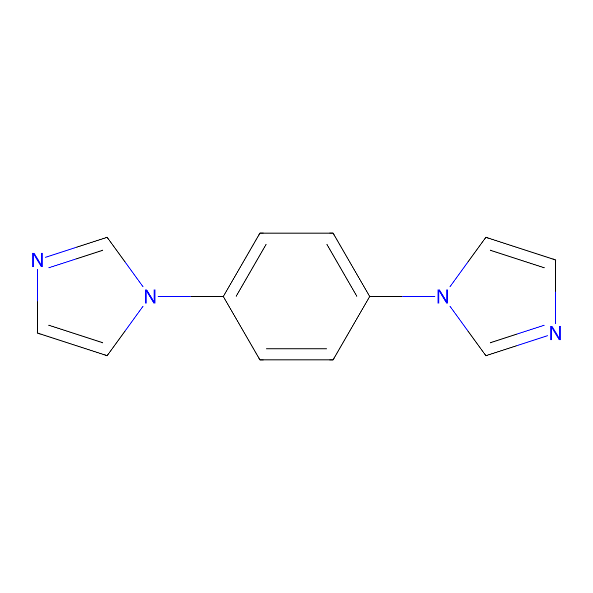 1,1'-(1,4-Phenylene)bis(1H-imidazole) molecular structure, CAS 25372-07-0
