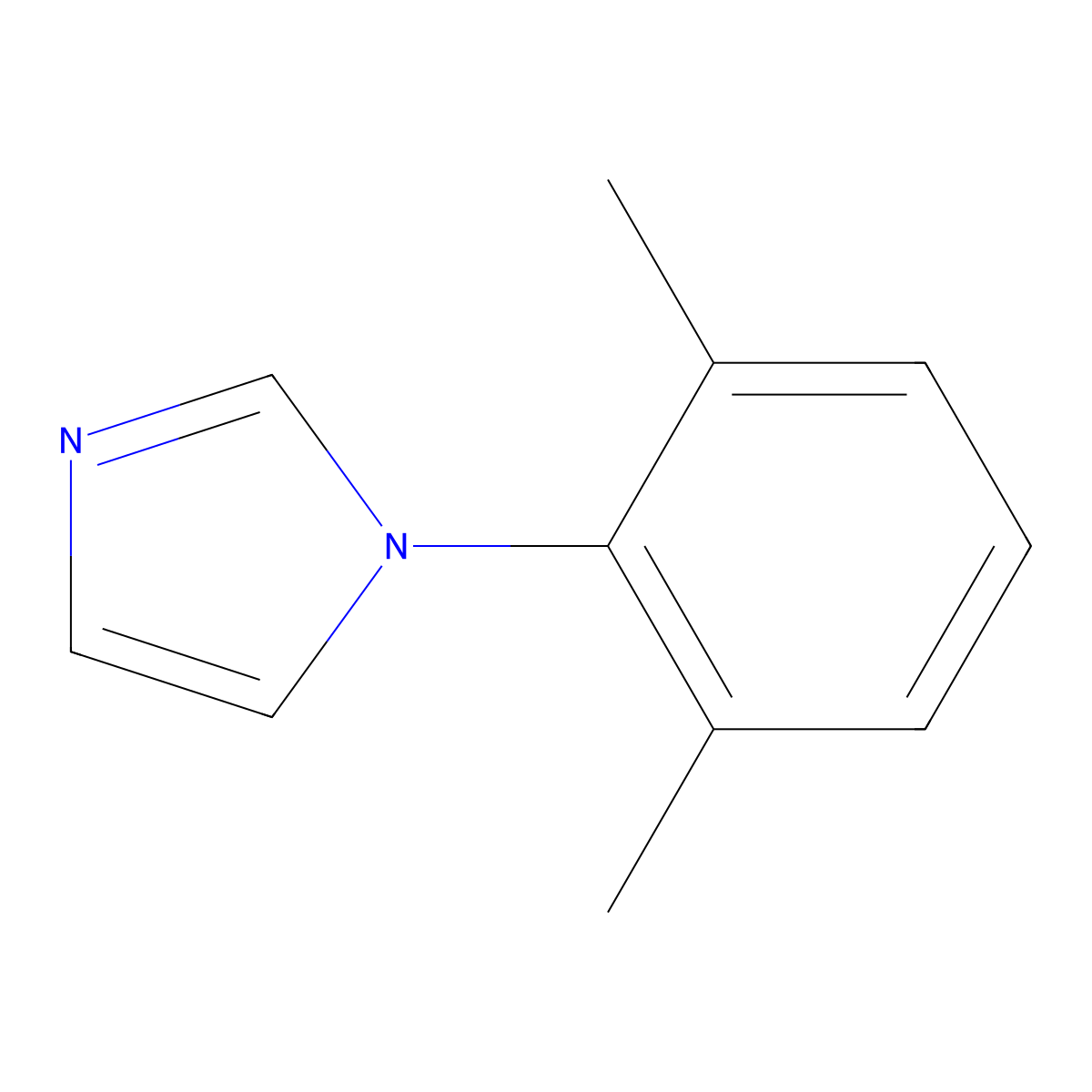 1-(2,6-dimethylphenyl)-1H-imidazole molecular structure, CAS 25372-09-2