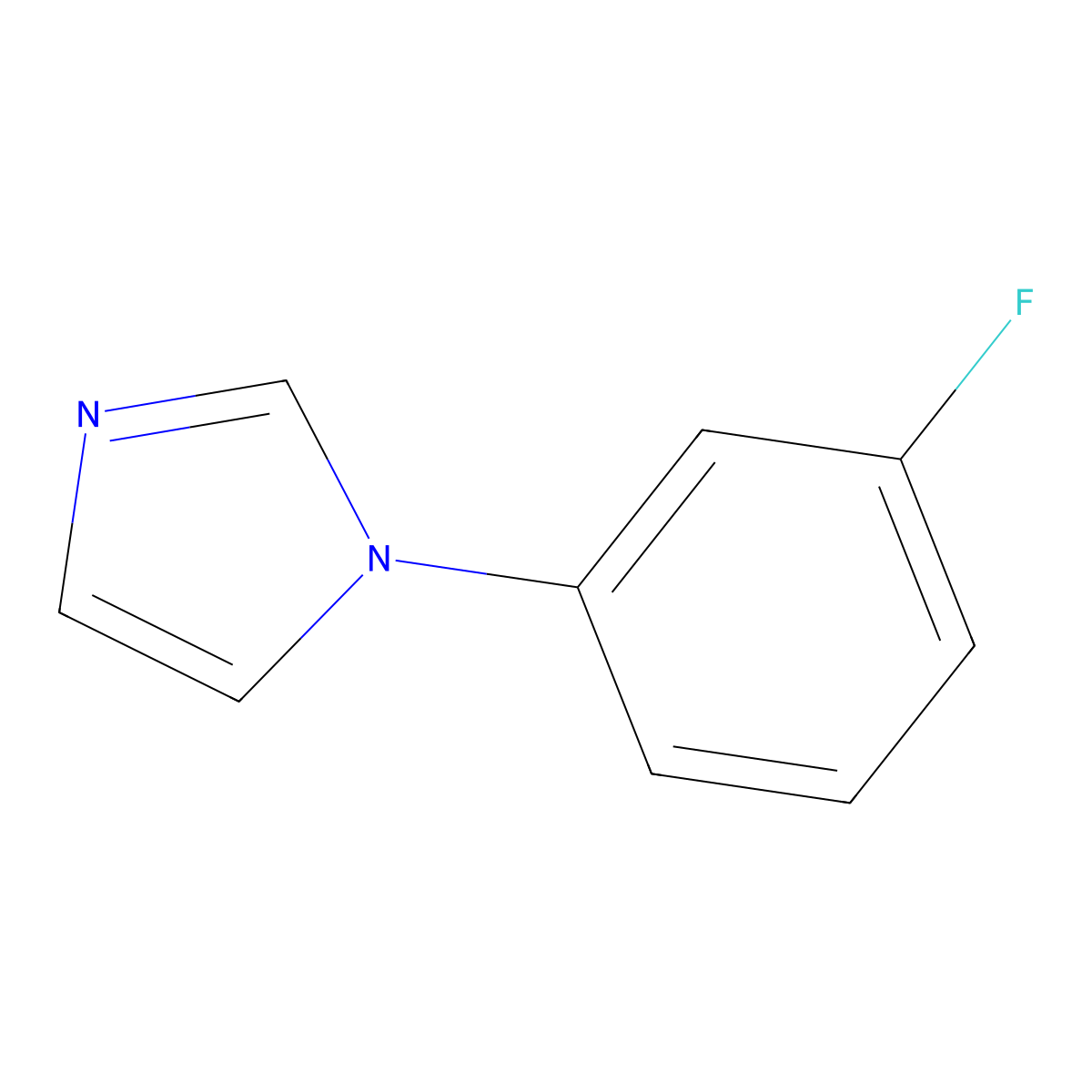 1-(3-Fluorophenyl)imidazole molecular structure, CAS 25372-42-3
