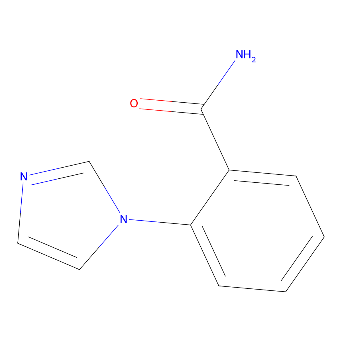 2-(1H-Imidazol-1-yl)benzamide molecular structure, CAS 25373-52-8