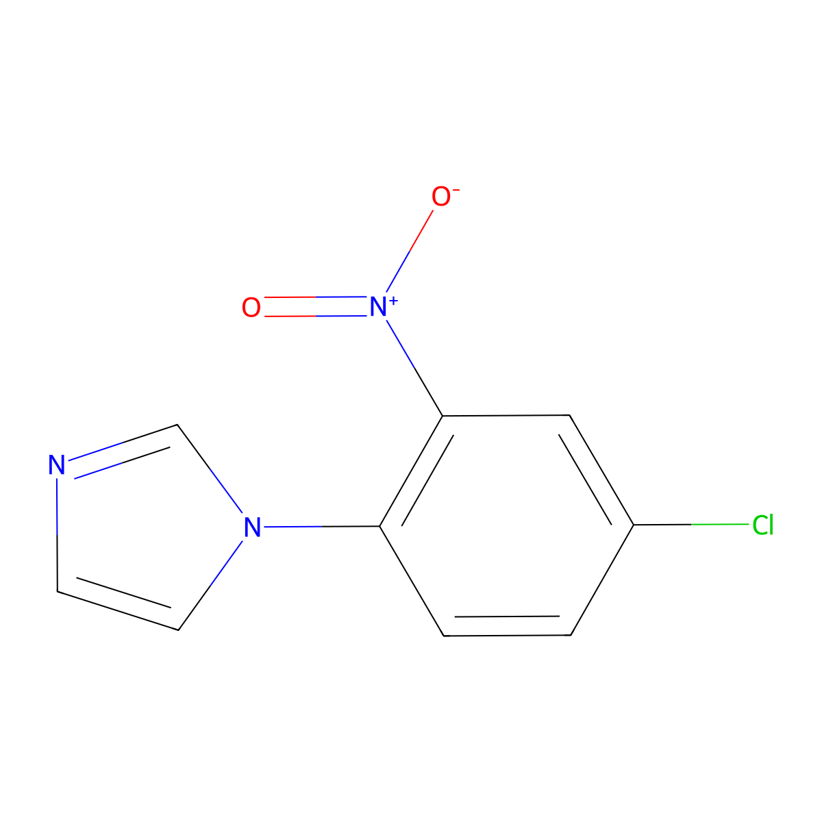 1-(4-chloro-2-nitrophenyl)-1H-imidazole molecular structure, CAS 25373-58-4