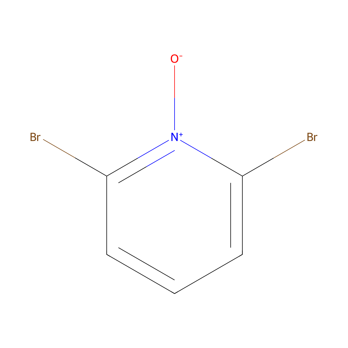 2,6-Dibromopyridine N-Oxide molecular structure, CAS 25373-69-7
