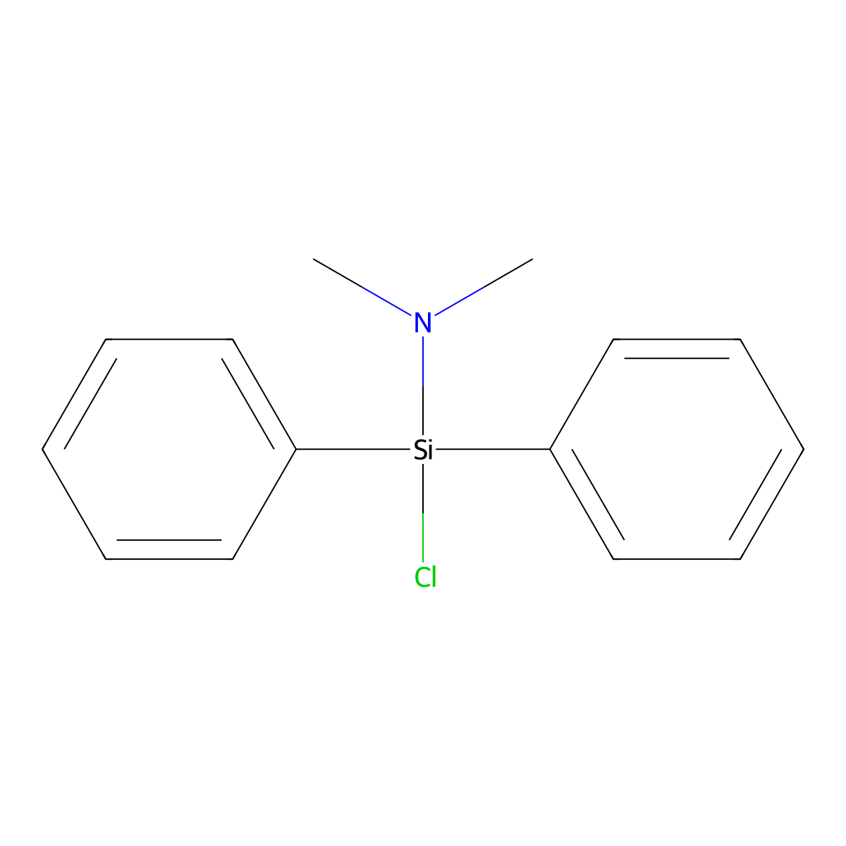 Silanamine, 1-chloro-N,N-dimethyl-1,1-diphenyl- molecular structure, CAS 25374-11-2