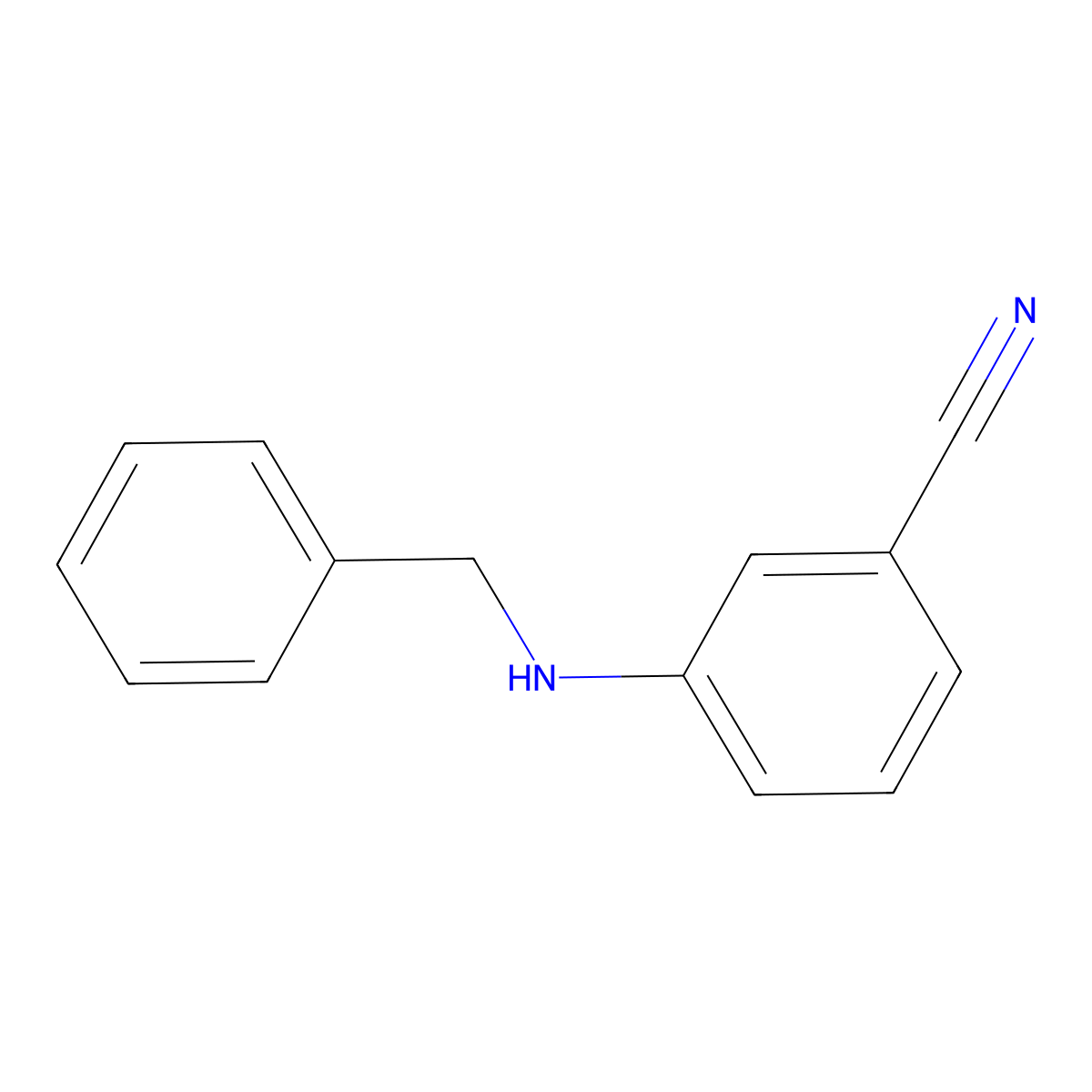 3-(Benzylamino)benzonitrile molecular structure, CAS 253768-96-6