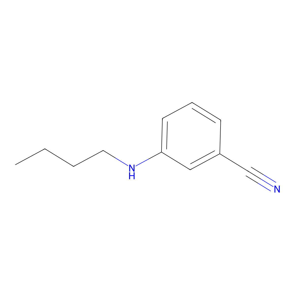 3-(Butylamino)benzonitrile molecular structure, CAS 253768-97-7