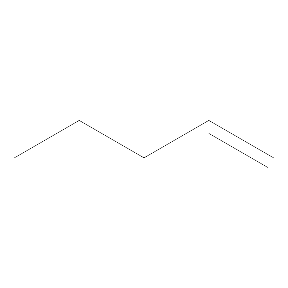 1-Pentene molecular structure, CAS 25377-72-4